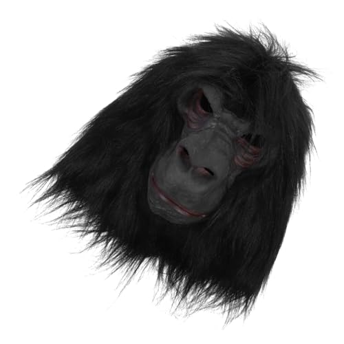 WESIEVYA Orang-Utan-Maske grusel maske gruselige maske Lustige Maske Gorilla-Maske, haarige Tiermaske, Halloween-Maske Zootiermasken Halloweenkostüm Maskerade Tiermaske Party-Cosplay-Maske von WESIEVYA