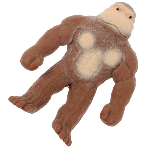 WESIEVYA Orang-Utan- stressabbau dekompressionsspielzeug beschwertes Kuscheltier Fun Toy Squeeze sensorisches Quetschspielzeug in Tierform weiches Gummi Brown von WESIEVYA