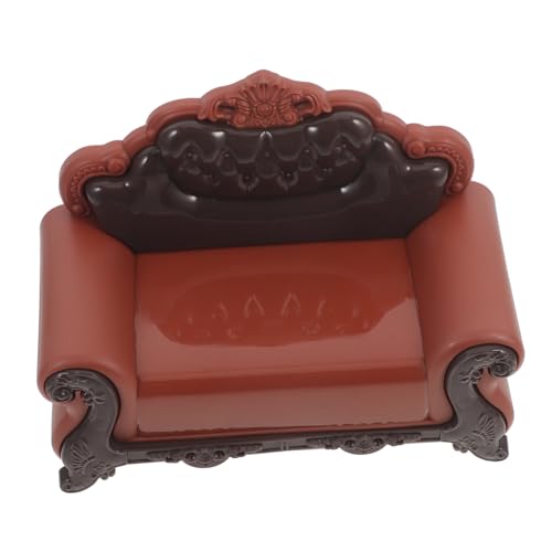 WESIEVYA Puppenhausmöbel Mini Sofa Stuhl Miniatur Sofa Stuhl Entzückende Puppenmöbel Puppenhaus Schmücken Mini Puppenhaus Miniatur Sessel Verzierung Puppenhausstuhl von WESIEVYA