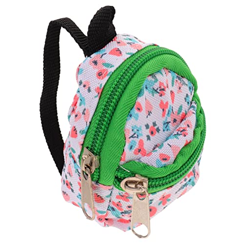 WESIEVYA Puppenrucksack Mini-geldbörse Geldbörse Für Damen Puppenträger Kinderwagenspielzeug Mini-Rucksack-Spielzeug Puppenkleidung Miniatur Spielzeug-Kinderwagen Für Puppe Tasche Polyester von WESIEVYA