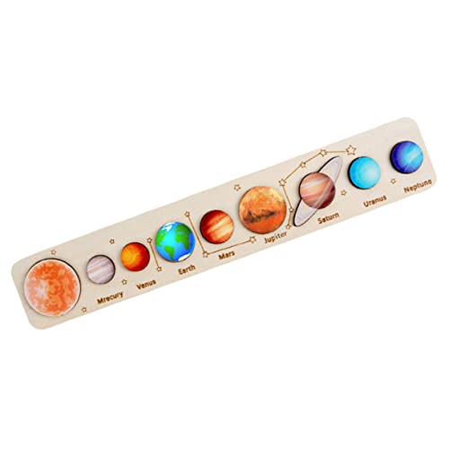 WESIEVYA Frühe Bildung Spielzeug Interaktive Holz Solar System Planet Puzzle Vorschule Kinder Lernen Aktivitäten Matching Board von WESIEVYA