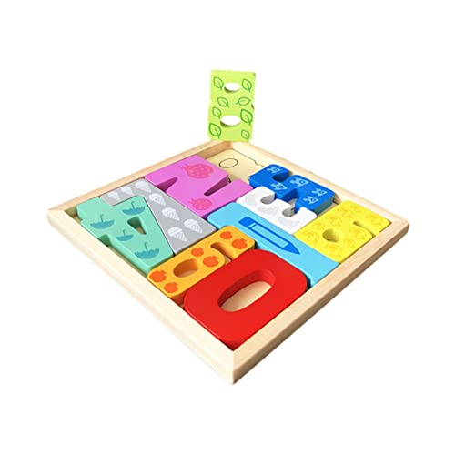 WESIEVYA Puzzle Rätsel für Kleinkinder Lernspielzeug für Kleinkinder Tierspielzeug interaktives Spielzeug kinderzimmerdeko interaktives Kleinkindspielzeug Interaktives Lernspielzeug hölzern von WESIEVYA