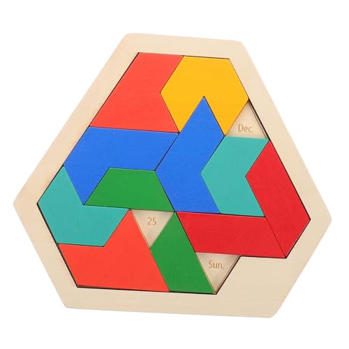 WESIEVYA Puzzle für familienspiele Kinderpuzzle für Kleinkinder für Eltern-Kind-Interaktion Interaktives Puzzle Vorschulspielzeug Tangram-Rätsel für Holz von WESIEVYA