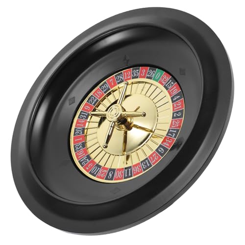 WESIEVYA Russisches Roulette Rouletterad bastelzeug Pokerreihe gesselschaftspiele Roulette-Tische Rad Tischspielrad drehteller Pokertisch Tischspiel Pokerrad Partyspiel Pokerrad Plastik von WESIEVYA