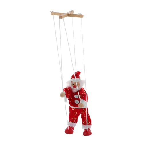 WESIEVYA Schnur Weihnachtspuppe Marionette Spielzeug Weihnachtsmann Puppe Weihnachtsmann Spielzeug Marionette Puppe Puppe Weihnachtsmann Figuren Weihnachtsspielzeug Kinderspielzeug von WESIEVYA