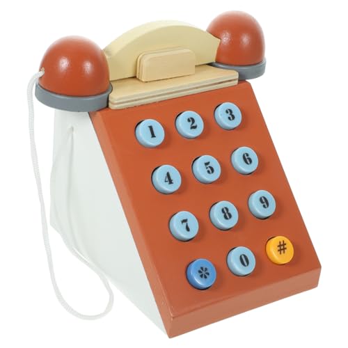 WESIEVYA Simulation Vintage Telefon Spielzeug Aus Für Kleinkinder Frühes Lernspielzeug Mit Realistischem Design Ideal Für Kreative Rollenspiele Und Motorische Fähigkeiten von WESIEVYA