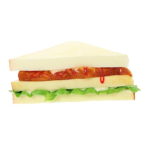 WESIEVYA Simulations-Sandwich Sandwich-simulationsmodell Spielzeug Lebensmittel Gefälschte Lebensmittel Realistisch Künstliche Sandwich-Requisite Künstliche Lebensmittel-Requisiten Pu von WESIEVYA