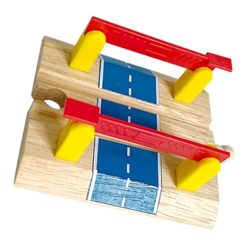 WESIEVYA Spielzeug Aus Holz Geländer-Barriere-Spielzeug Für Spiele Modell Vorgeben Geländer-barrieremodell Zum Spielen Spielzeug Für Den Autotransport Bahngeländer-Barriere Abs Colorful von WESIEVYA