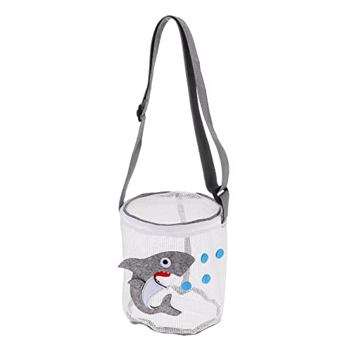 WESIEVYA Spielzeugtasche Strandspielzeug Netzbeutel Zum Sammeln Von Muscheln Sommerspielzeug Schwimmende Aufbewahrungstasche Crossbody-Strandtasche Organizer-Einsatz Für Tragetaschen PVC von WESIEVYA