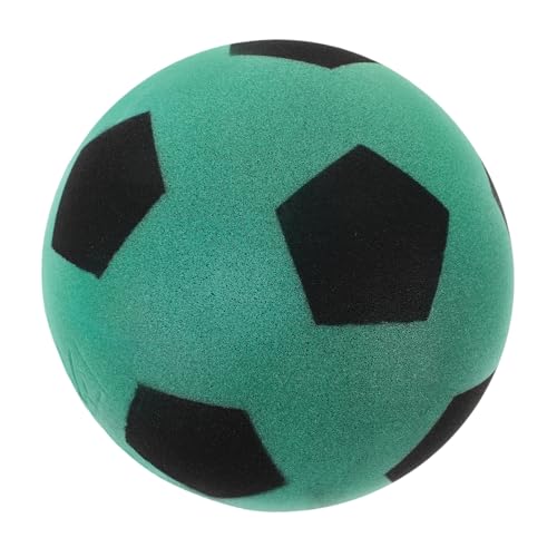 WESIEVYA Stiller Fußball Leiser Fußball Drinnen Weicher Fußball Für Im Innenbereich Leiser Fußball Für Leiser Hallenfußball Kinderfußball Für Drinnen Hausball Pu-Schaum Green von WESIEVYA