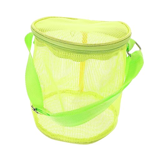 WESIEVYA Strand Aufbewahrungstasche Extra Große Strandtasche Strandspielzeug Für Kinder Taschenorganizer Für Tragetasche Strandtasche Für Kinder Mesh-sandspielzeugtasche Sandsieb PVC Green von WESIEVYA