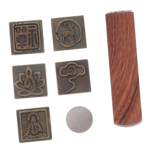 WESIEVYA Traditionelle Chinesische Stempel, Zen-Wolken-Kalligraphie-siegel, Chinesische Tintenstempel, Holzgravur-Stempel Zum Basteln Und Für Den Gebrauch Im Klassenzimmer von WESIEVYA