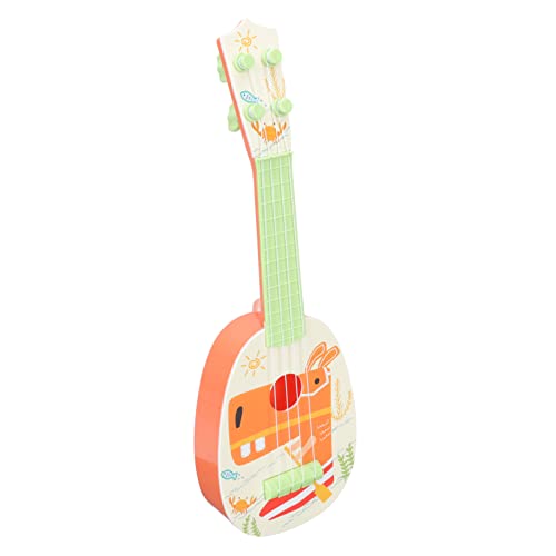 WESIEVYA Ukulele Spielzeug Musikinstrumente für Kinder Musikinstrumentenmodell kinderinstrumente Kinder musikinstrumente Mini-Gitarren-Spielzeug frühes musikalisches Lernspielzeug Plastik von WESIEVYA