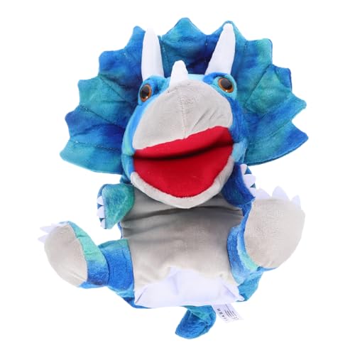 handpuppe plüsch handpuppe ausgestopft Puppen Tiere Dinosaurier Schildkröte tragen interaktives kinderpuppe interaktives Marionettenspielzeug Lustige Plüschhandpuppe Blue WESIEVYA von WESIEVYA