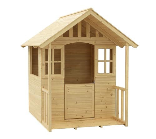 Westmann Holz Spielhaus Villa | Natur | 137x121x140 cm von WESTMANN