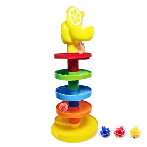 WEofferwhatYOUwant Potty Single Ball Drop Toy - 2-in-1 Zitronen-Töpfchen und Ball-Turm für Spaß beim Spielen von Kleinkindern von WEofferwhatYOUwant