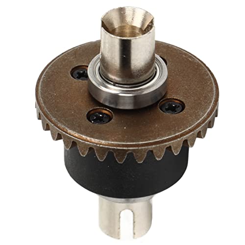 WGFOIP 30T Center Diff Kegelrad-Antriebsradsatz, Nylon + Pulvermetallurgie + Stahl, Sanftes Fahren, RC-Car-Differentialgetriebesatz 30T für SCY 16101 16102 16103 16201 1/16 RC Car von WGFOIP