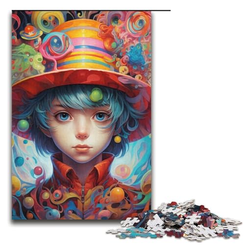 1000 Teile Puzzle, Farbe, Anime-Junge, Puzzle für Erwachsene, Kartonpuzzle, Lernspiel, 14,96 x 10,24 Zoll 1000 Teile Puzzle, Farbe, Anime-Junge, Puzzle für Erwachsene, Kartonpuzzle, Lernspiel, 14,96 x 10,24 Zoll von WGLINGX