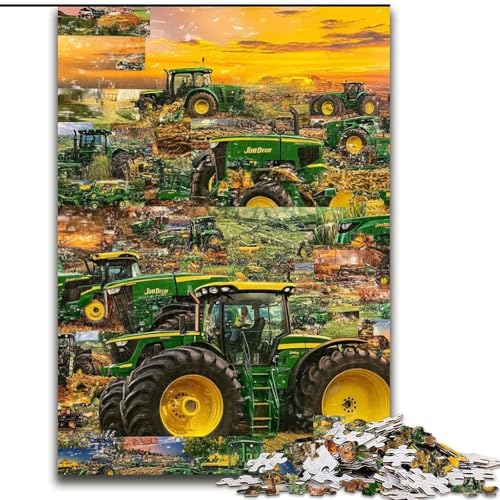 Puzzle 1000 Teile für Erwachsene, Traktor-Collage, Puzzle für Erwachsene, 1000 Teile, Spielzeug, Geschenk, pädagogisch wertvoll, intellektuell, entspannend, lustiges Familienspiel (Größe 26x38cm) Puzzle 1000 Teile für Erwachsene, Traktor-Collage, Puzzle für Erwachsene, 1000 Teile, Spielzeug, Geschenk, pädagogisch wertvoll, intellektuell, entspannend, lustiges Familienspiel (Größe 26x38cm) von WGLINGX