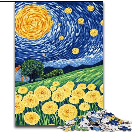 Puzzle für Erwachsene, 1000 Teile, Löwenzahn unter dem Nachthimmel, 1000-teiliges Puzzle für Erwachsene, Spieleabend mit der Familie, herausforderndes und lohnendes visuelles Erlebnis (Größe 50x75cm) Puzzle für Erwachsene, 1000 Teile, Löwenzahn unter dem Nachthimmel, 1000-teiliges Puzzle für Erwachsene, Spieleabend mit der Familie, herausforderndes und lohnendes visuelles Erlebnis (Größe 50x75cm) von WGLINGX