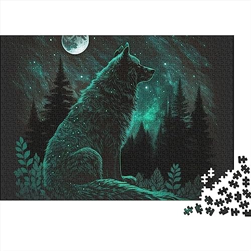 300 Teile Puzzle für Erwachsene Wolf Art Wolf Fun Puzzle für Erwachsene 300 Teile 300 Teile (40 x 28 cm) von WGUST
