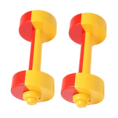 WHAMVOX 1 Paar Kinderhantel Kinder Turnen turngeräte für Kinder Safe für Kinder Leichte Hanteln Kid Toys Sportliches Lernspielzeug Mini-Hantel-Spielzeug kleine Hantel Übungszubehör Plastik von WHAMVOX