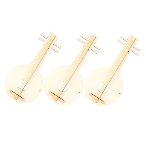 3 Sätze Pipa-holzkeim Kindergarten DIY Laute Pipa DIY Graffiti Laute Pipa DIY-pipa-kit Graffiti-pipa-Musikinstrument Laute Pipa Mit Loch Malsets Für Musikinstrumente WHAMVOX von WHAMVOX