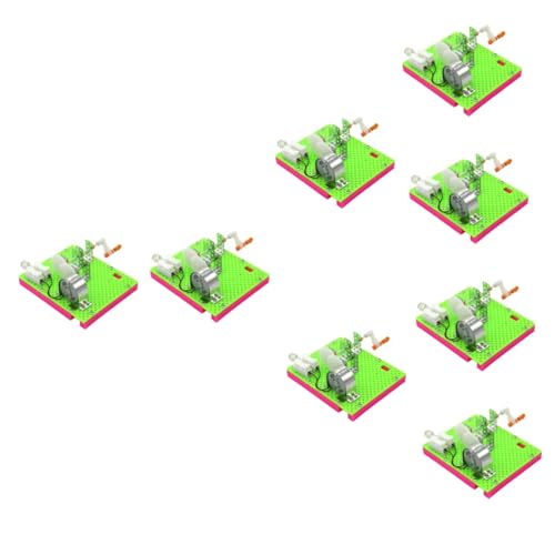 8 Sätze Handgenerator Elektrotechnik-Montage für Kinder Gehirnspielzeug für Kinder kindergeschenke Bausatz pädagogisch-wissenschaftliches Spielzeug Handkurbelgenerator WHAMVOX von WHAMVOX