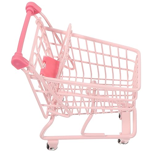 Einkaufswagen Mini Foto Einkaufskorb Für Kinder Kleiner Einkauf Spielzeugwagen Für Kleinkinder Puppenbuggy Kinderwagen Aufbewahrungsspielzeug Warenkorb Rosa Eisen WHAMVOX von WHAMVOX