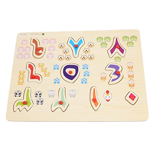 WHAMVOX 1 Satz Arabisches Rätsel Alphabet-Puzzle Rätsel der Vereinigten Staaten Spielzeug für Kleinkinder Kinder Puzzle Kleinkindspielzeug Kleinkind-Puzzle Kindererziehung Spielzeug Holz von WHAMVOX