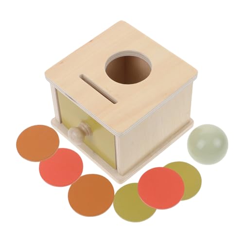 WHAMVOX 1 Satz Ballwurf-Münzbox kognitives Spielzeug Montessori-Kinderspielzeug Montessori Spielzeug Denkspielzeug Spielzeugkisten für Kinder -Boxen Motorik-Trainingsspielzeug von WHAMVOX