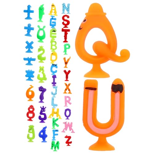 WHAMVOX 1 Satz Buchstabenspaß Kinderspielzeug Englisches Alphabet Kognition Lernen Kinder Bildung Saugalphabet Saugnapf Buchstaben Zahlen Kinder von WHAMVOX