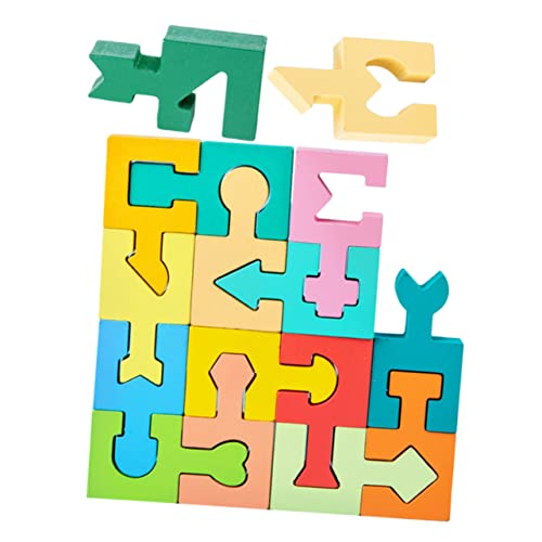 WHAMVOX 1 Satz Form Passende Blöcke Formlernpuzzle Kinder Blöcke Holzspielzeug Für Kinder Form-Puzzle-entwicklungsspielzeug Kleinkind Lernt Holzspielzeug Spielzeuge Aus Holzklötzen Hölzern von WHAMVOX