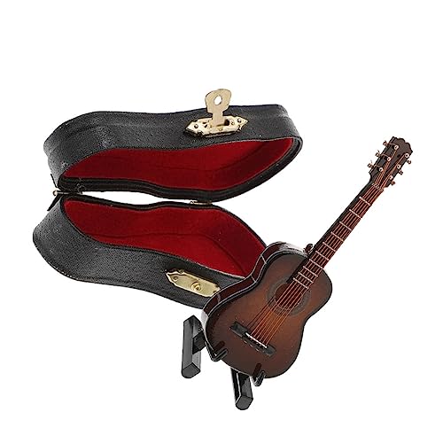 WHAMVOX 1 Satz Gitarrenmodell Kinder dekor Miniaturdekoration Klassische Gitarre Classical Guitar Spielzeug Kleinkindspielzeug Miniatur Gitarre Mini-Gitarre Kunststoff Coffee von WHAMVOX