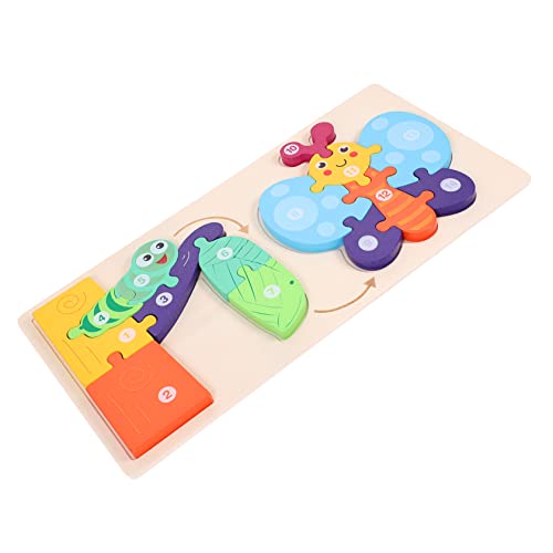 WHAMVOX 1 Satz Puzzle passendes Spielspielzeug Kinderrätsel tierisches Rätsel Kleinkindspielzeug Tierspielzeug Kinder entwicklung kindliche entwicklung Lernspielzeug Kinder Spielen hölzern von WHAMVOX