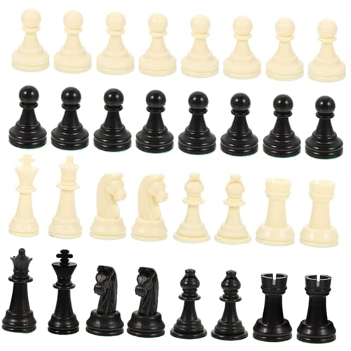 WHAMVOX 1 Satz Schachfiguren Schachuhr Schach für Brettspiel Schachbrett zubehör Denksport-Spiel Schach Ersatz Schach zubehör Chess Pieces Schachbrett Schach Brettspiele Bauern pp von WHAMVOX