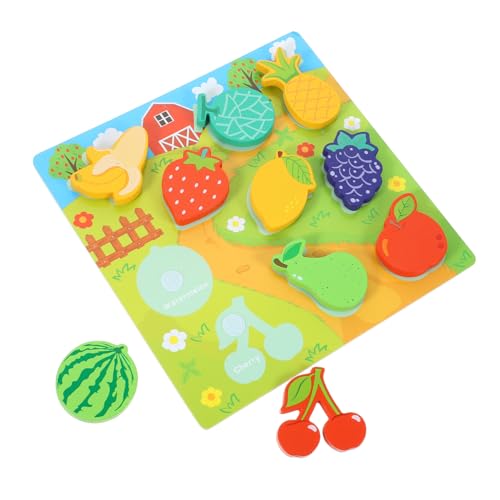 WHAMVOX 1 Satz Spielzeug für Kleinkinder Kleinkindspielzeug Pädagogisches Spielzeug für Kinder holzsteckpuzzel Kinderspielzeug Kleinkind-Puzzle passendes Brett Holzpuzzle von WHAMVOX