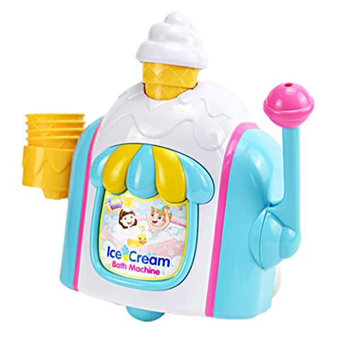 WHAMVOX 1 Set Blubbermaschine Eiscreme Form Für Badezeit Farbige Blasenmaschine Als Badezubehör Für Ideales Wasserspielzeug Für Die Badewanne von WHAMVOX