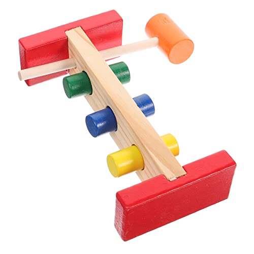 WHAMVOX 1 Set Hammer Nagel Schlagtisch Kognitives Lernspielzeug Für Ab 2 Jahren Montessori Geeignet Frühförderung Und Motorische Fähigkeiten Fördern von WHAMVOX