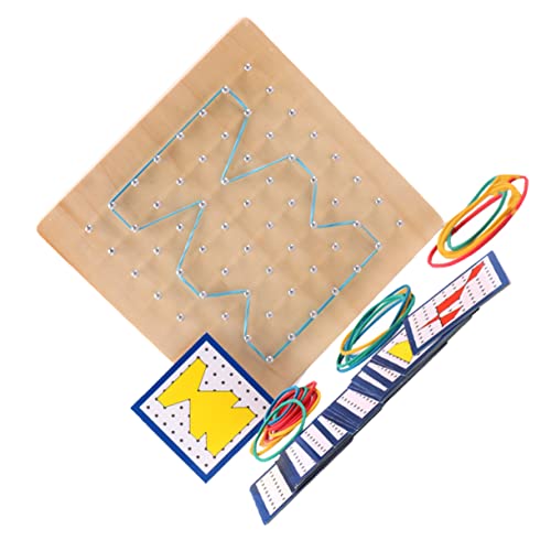 WHAMVOX 1 Set Holz Geoboard Geometrie Lernwerkzeuge Mathematik Lernspielzeug von WHAMVOX