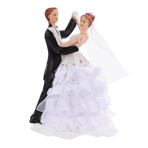 WHAMVOX 1 Stk Schmuck Für Braut Und Bräutigam Paar Figur Kuchen Dekor Frau Braut Bräutigam Cupcake Topper Hochzeitstortenaufsätze Cupcake-topper Hochzeitstortenfigur Kuchenhandwerk Netz von WHAMVOX