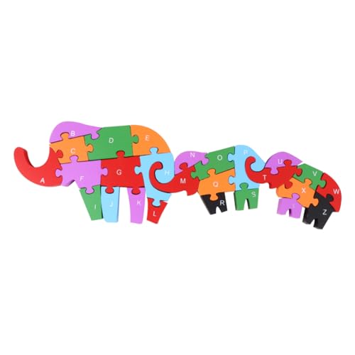 WHAMVOX 1 Stück 26 Puzzle-Spielzeug aus Holz Kinder rätsel Kinder Puzzle holzspielsachen Kinderpuzzle Alphabet-Rätsel für Kleinkinder Spielzeuge Kinderspielzeug Bausteinspielzeug Hölzern von WHAMVOX