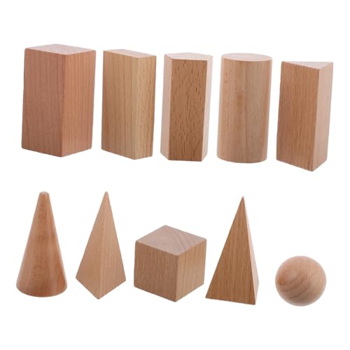 WHAMVOX 10 Stück Teiliges Holzbausteine Geometrische Formen Lernspielzeug für Grundschule und Kindergarten Robuste Modelle zur Visuellen Räumlichen Denkens Kompakt und Platzsparend für WHAMVOX 10 Stück Teiliges Holzbausteine Geometrische Formen Lernspielzeug für Grundschule und Kindergarten Robuste Modelle zur Visuellen Räumlichen Denkens Kompakt und Platzsparend für von WHAMVOX