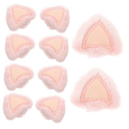 WHAMVOX 10 Stück Teiliges Plüsch katzenohren in Rosa Weiche Gefüllte Tierohren für DIY Kopfschmuck Bastelarbeiten Partydekoration Vielseitig Verwendbare Leichte und Hochwertige WHAMVOX 10 Stück Teiliges Plüsch katzenohren in Rosa Weiche Gefüllte Tierohren für DIY Kopfschmuck Bastelarbeiten Partydekoration Vielseitig Verwendbare Leichte und Hochwertige von WHAMVOX
