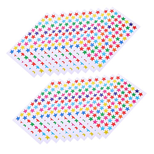 WHAMVOX 100 Blatt Pentagramm-Aufkleber Aufkleber Für Geschenketiketten Handkontoaufkleber Glitzer-Tagebuch-Aufkleber Laptopaufkleber Für Kinder Aufkleber Für Kinderpartys Papier von WHAMVOX