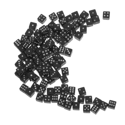 WHAMVOX 100 Stück Mini Würfel Schwarz aus Kunststoff Kompakt für Brettspiele und Bastelprojekte Leichte Reisegröße Stilvolle Spielwürfel für Party und Matheübungen WHAMVOX 100 Stück Mini Würfel Schwarz aus Kunststoff Kompakt für Brettspiele und Bastelprojekte Leichte Reisegröße Stilvolle Spielwürfel für Party und Matheübungen von WHAMVOX