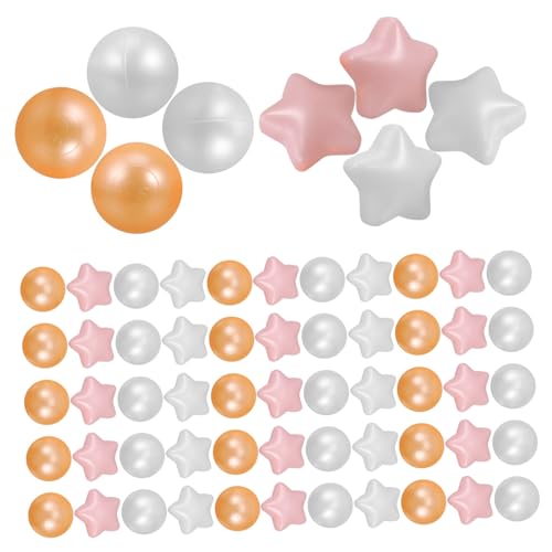 WHAMVOX 100st Ballbecken Für Kinder Bunte Laufstallbälle Bälle Der Ozeangrube Weiche Laufstallbälle Ozeanbälle Für Babys Runde Pits Bälle Bunte Ozeankugel Grubenbälle Für Kinder Eva von WHAMVOX