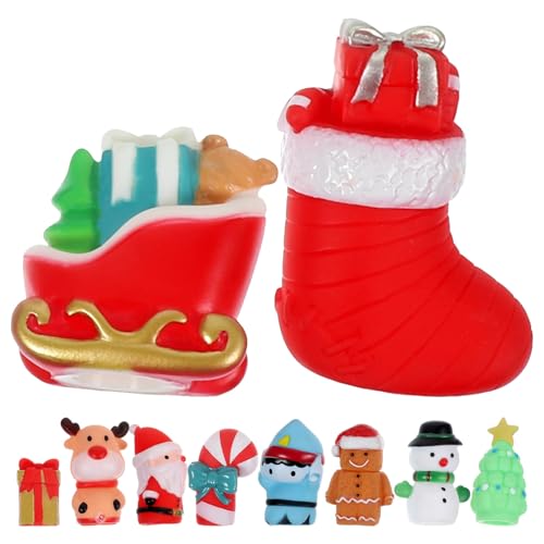 WHAMVOX 10er Set Weihnachts Fingerpuppen Lustige Schneemann Und Weihnachtsmann Handpuppen Für Ideal Als Partyspielzeug Und Mitgebsel Für Weihnachten von WHAMVOX