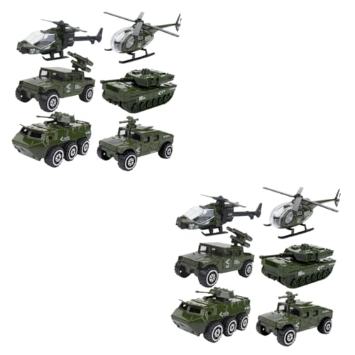 WHAMVOX 12 STK Legiertes Militärfahrzeug Spielzeug Schiebewagenmodell Mini-diecast-Auto 1:87 Automodell von WHAMVOX