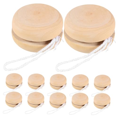 WHAMVOX 12 Stück Teiliges Holz Yo Yo Ball zum Bemalen DIY Holzspielzeug für Kreative Handmalerei als und Wohnaccessoire Naturfarben WHAMVOX 12 Stück Teiliges Holz Yo Yo Ball zum Bemalen DIY Holzspielzeug für Kreative Handmalerei als und Wohnaccessoire Naturfarben von WHAMVOX
